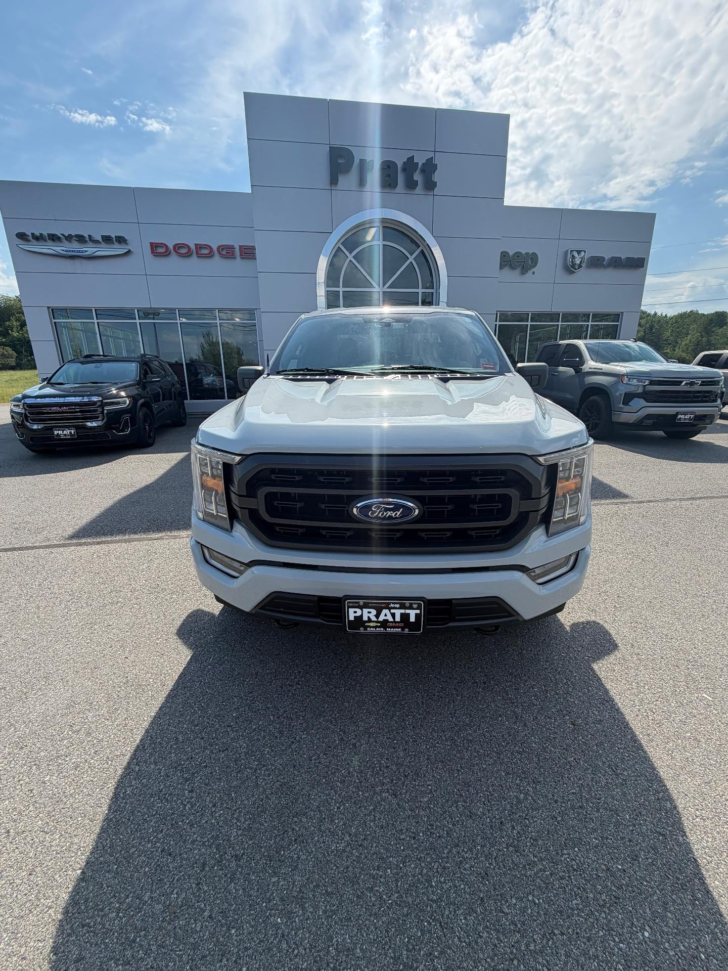 2023 Ford F-150 XLT in Avalanche — front three-quarter view