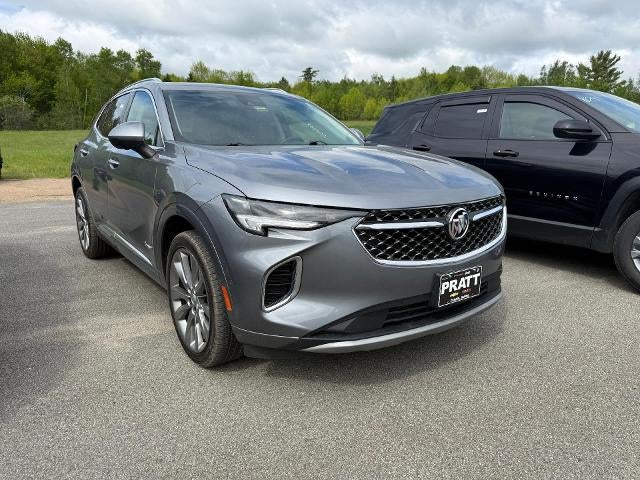 2022 Buick Envision AWD Avenir in Satin Steel Metallic — front three-quarter view