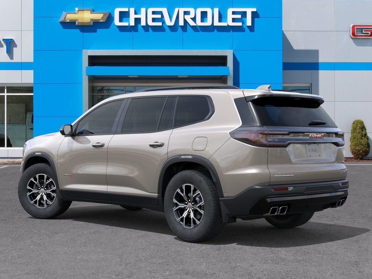 2026 GMC Acadia — rear three-quarter view