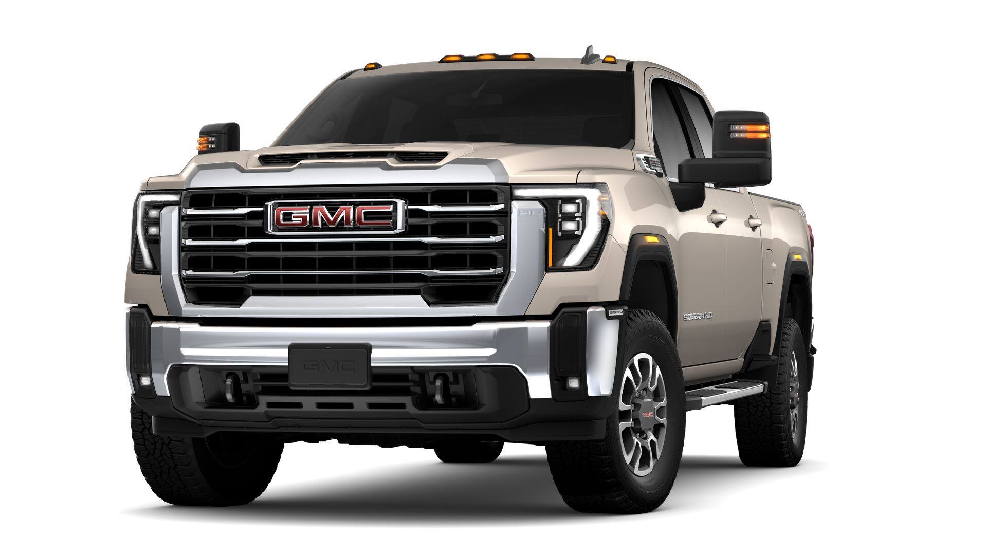 2026 GMC Sierra 2500 HD SLE in Coastal Dune — front three-quarter view