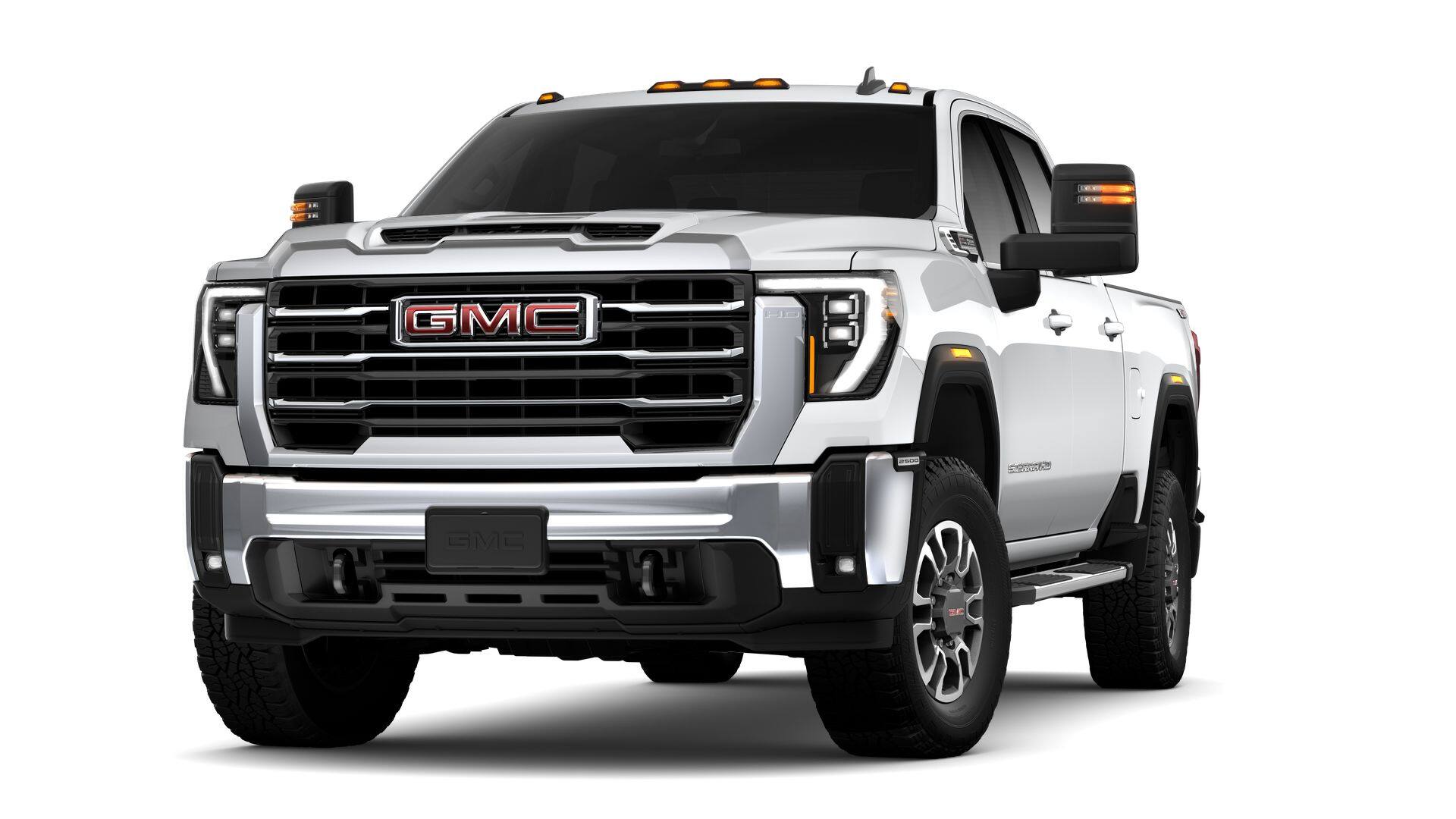 2026 GMC Sierra 2500 HD SLE in Summit White — front three-quarter view