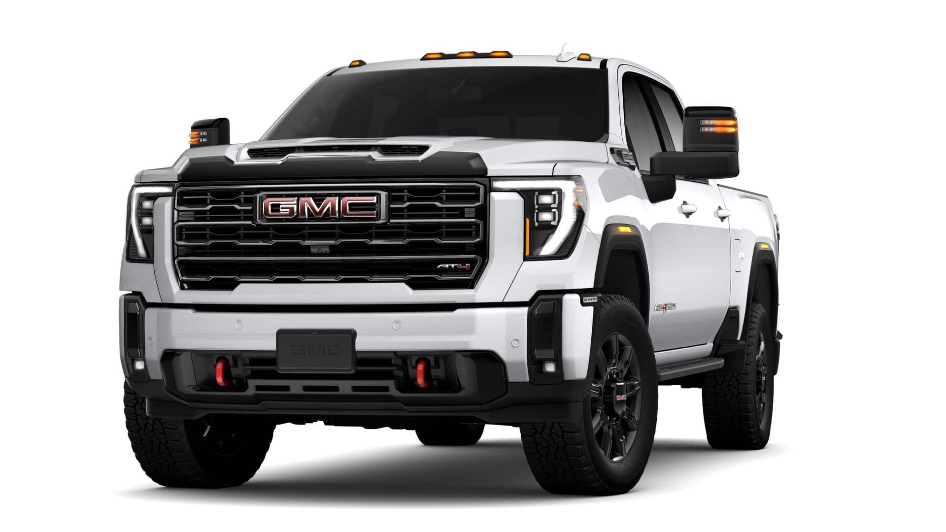 2026 GMC Sierra 2500 HD AT4 in Summit White — front three-quarter view